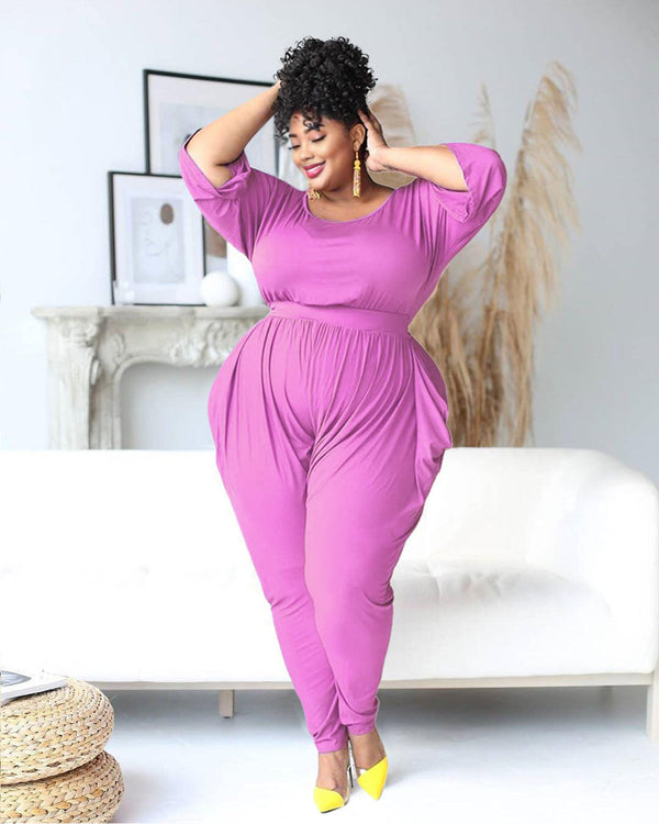 Plus Size Harem Jumpsuit