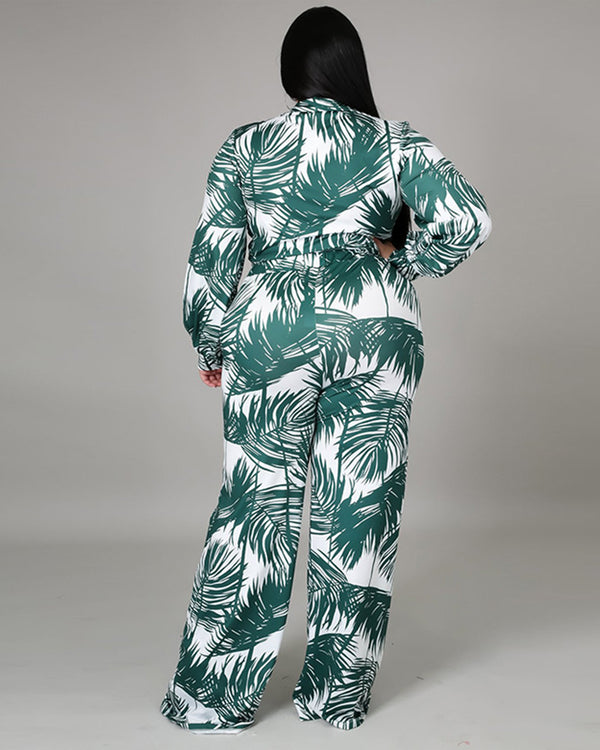 The Patricia Palm Leaf Pant Set