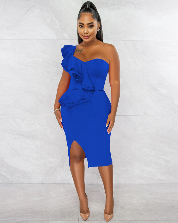 Evianna Ruffed Dress – Sassy2