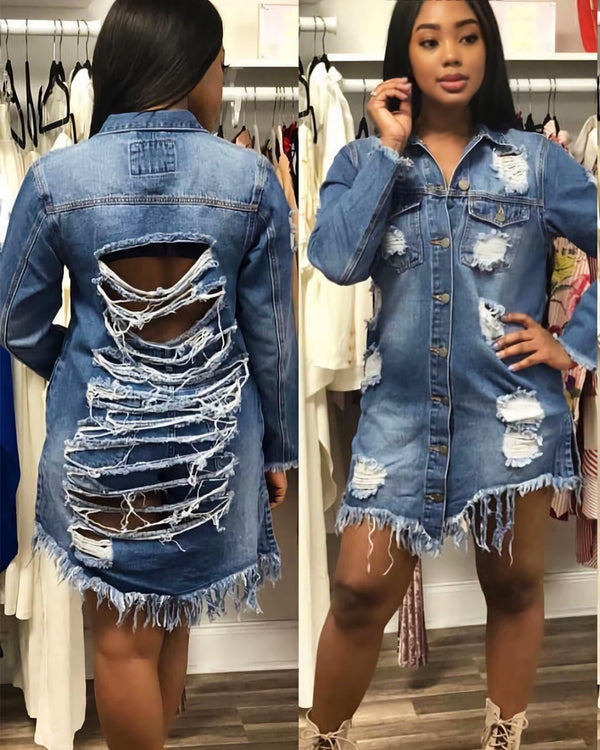 DAMAGED DENIM JACKET