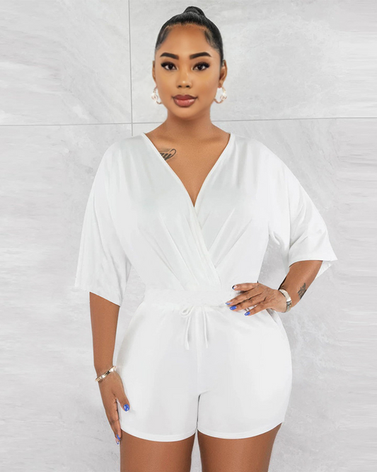 Casual Waist-tie Jumpsuit