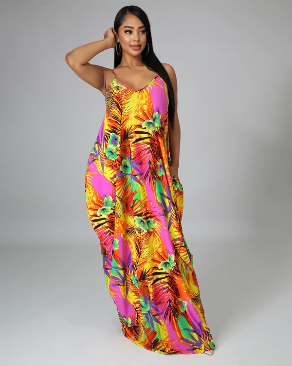 Golden Sunshine Maxi Dress