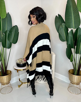 Stripe Me Out Poncho