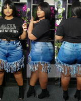 Tassels Denim Shorts