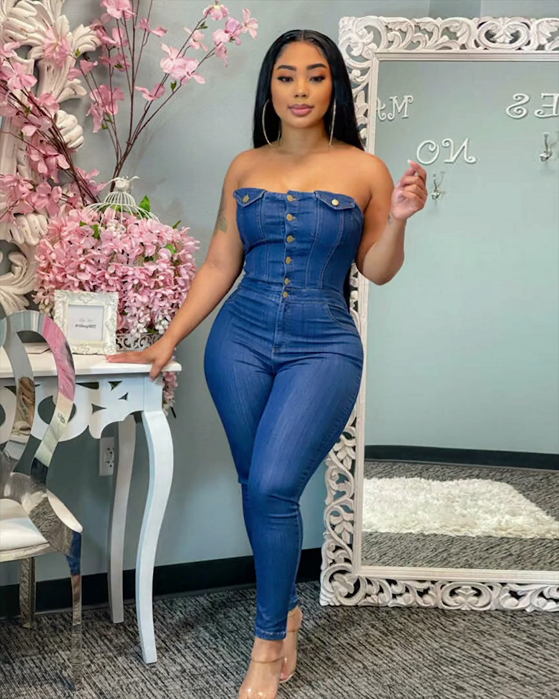 VERA DENIM JUMPSUIT