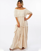 Sophisticated Tiered Maxi Dress