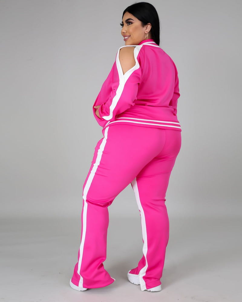 Janay Cold Shoulder Tracksuit