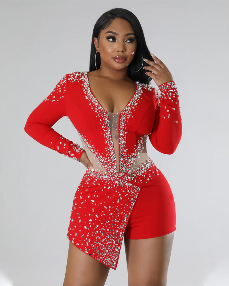 Feeling Fine Sequin Romper