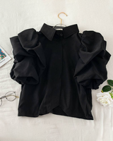 Luxe Bubble Ruffle Top