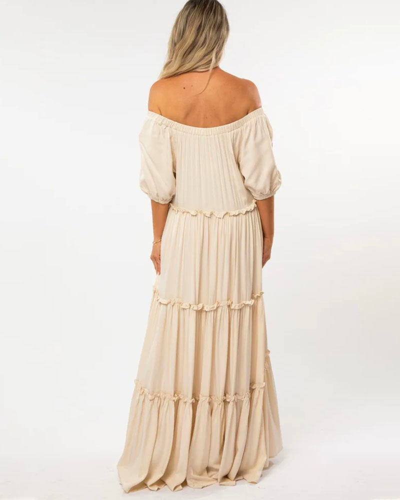 Sophisticated Tiered Maxi Dress